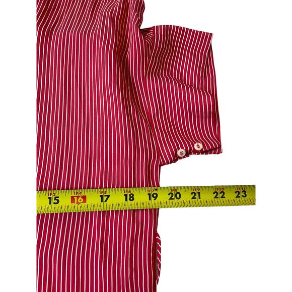 MNG Mango Red Striped Shirt Dress (missing belt) Women's Size 2 | 48-46 - Picture 7 of 7